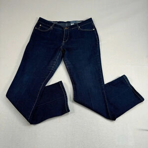 Azzure Bootcut Jeans Womens Size 36X32 Dark Blue High Rise